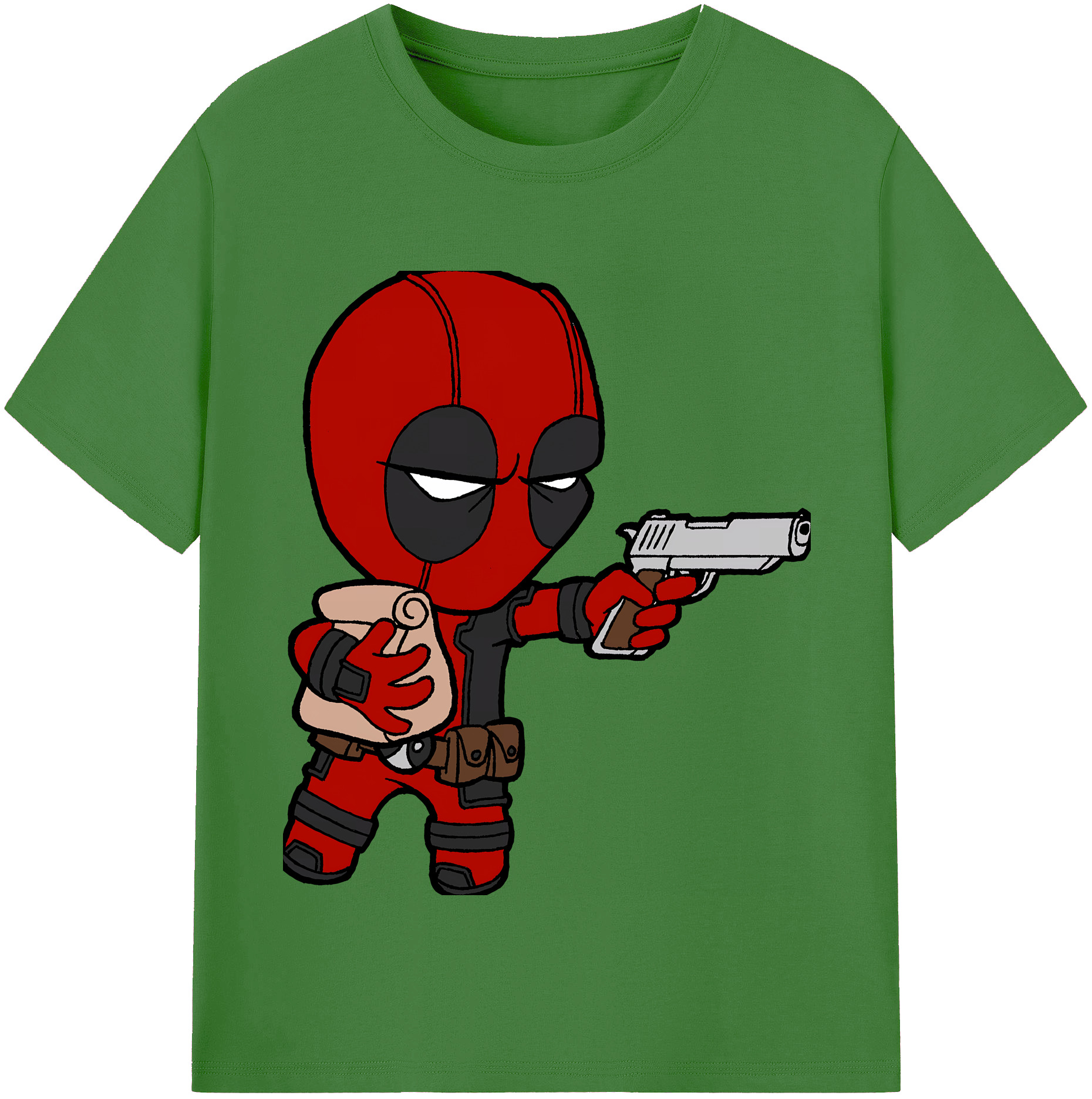 （画像用） Deadpool デッドプール レディースカジュアルプリントTシャツ（綿100％）